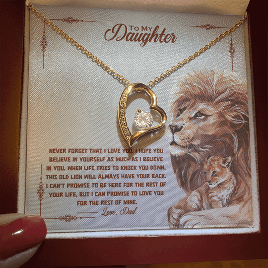 To My Daughter - Old Lion - Beautiful Gift Set - SSD34V2 Jewelry ShineOn Fulfillment