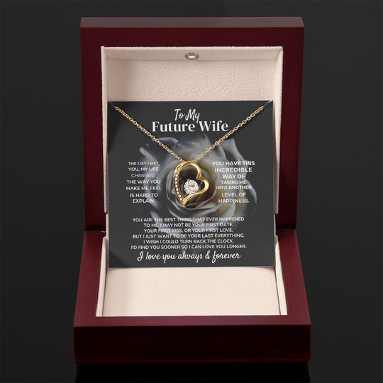 To My Future Wife - Forever Love - Gift Set - SS34v2 Jewelry ShineOn Fulfillment