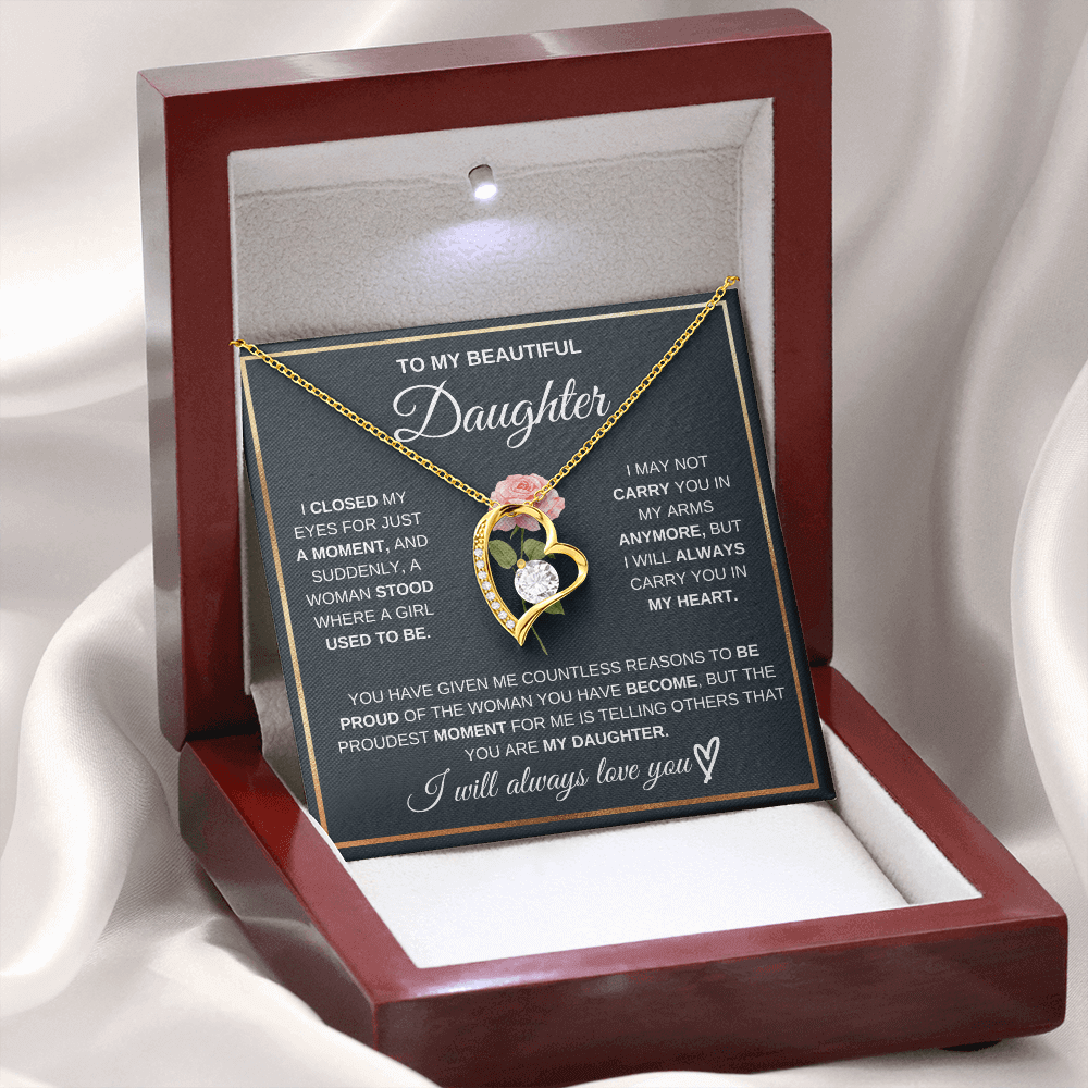 To My Beautiful Daughter - Pround Of You - Beautiful Gift Set - SSD51 Jewelry ShineOn Fulfillment
