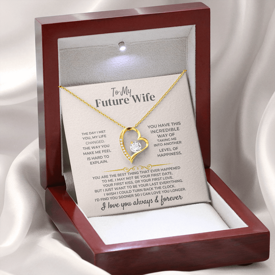 To My Future Wife - Forever Love - Gift Set - SS34 Jewelry ShineOn Fulfillment