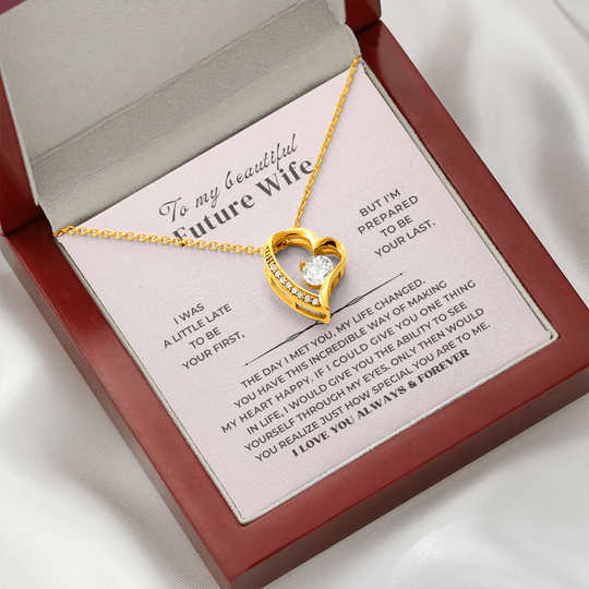 To My Future Wife - Forever Love Necklace Gift Set - SS338 Jewelry ShineOn Fulfillment