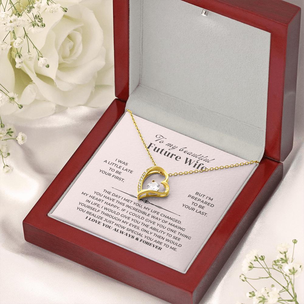 To My Future Wife - Forever Love Necklace Gift Set - SS338 Jewelry ShineOn Fulfillment