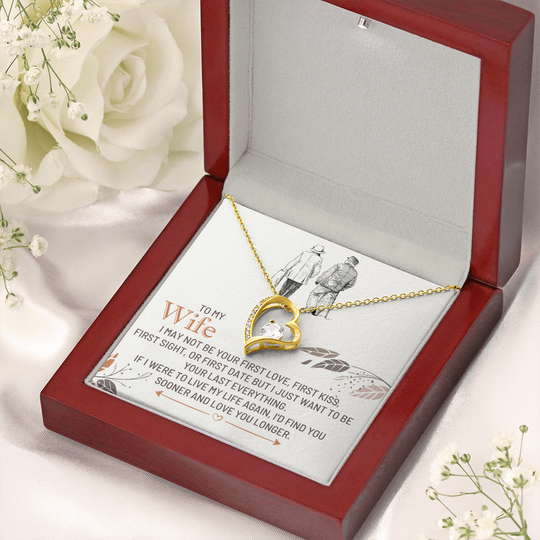 To My Wife - First Love - Forever Love Necklace Gift Set - SSW25 Jewelry ShineOn Fulfillment