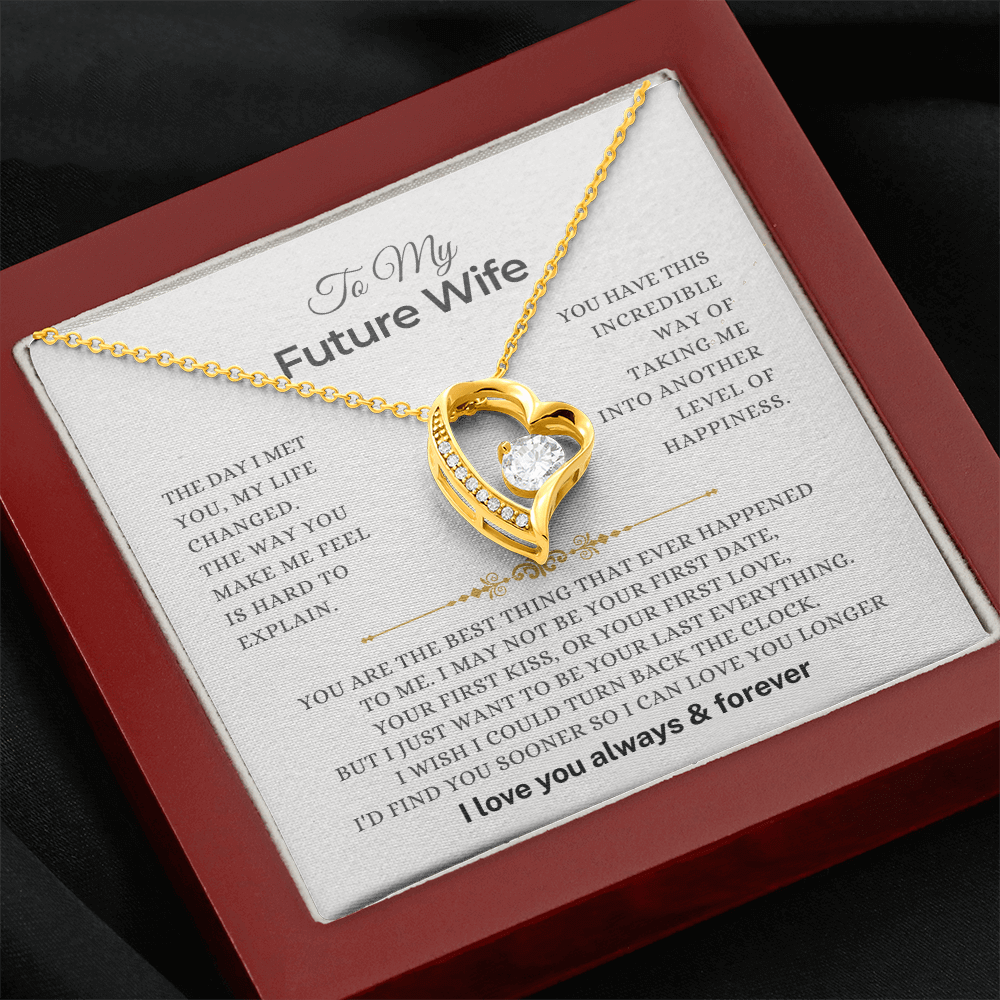 To My Future Wife - Forever Love - Gift Set - SS3V48 Jewelry ShineOn Fulfillment