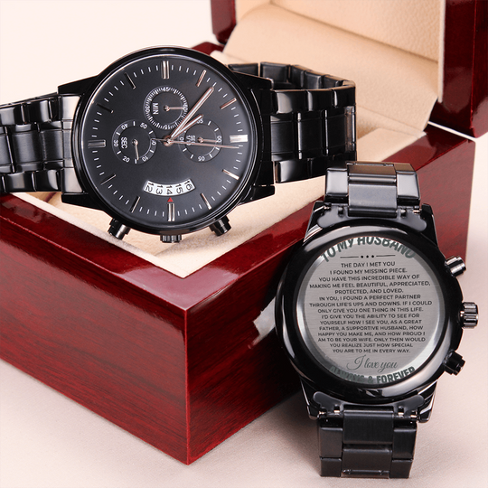 To My Husband - Perfect Life Partner - Engraved Premium Watch - SS243 Jewelry ShineOn Fulfillment