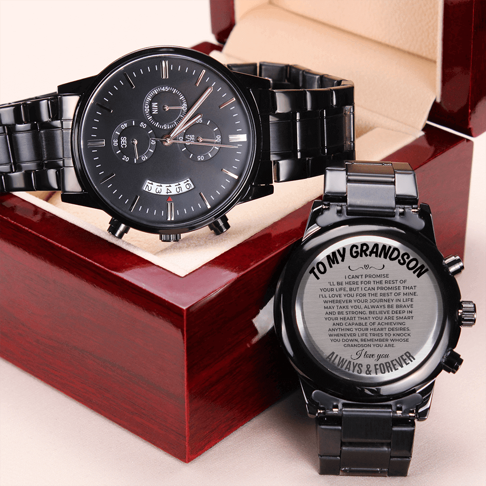 To My Grandson - Engraved Premium Watch - SS146 Jewelry ShineOn Fulfillment