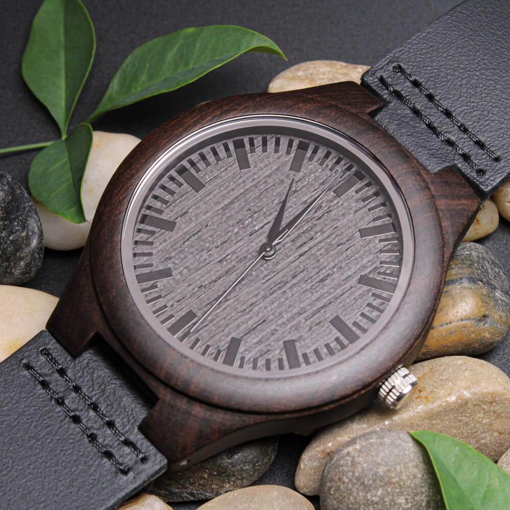 To My Dad - Premium Engraved Wood Watch - SS483RE Watches ShineOn Fulfillment