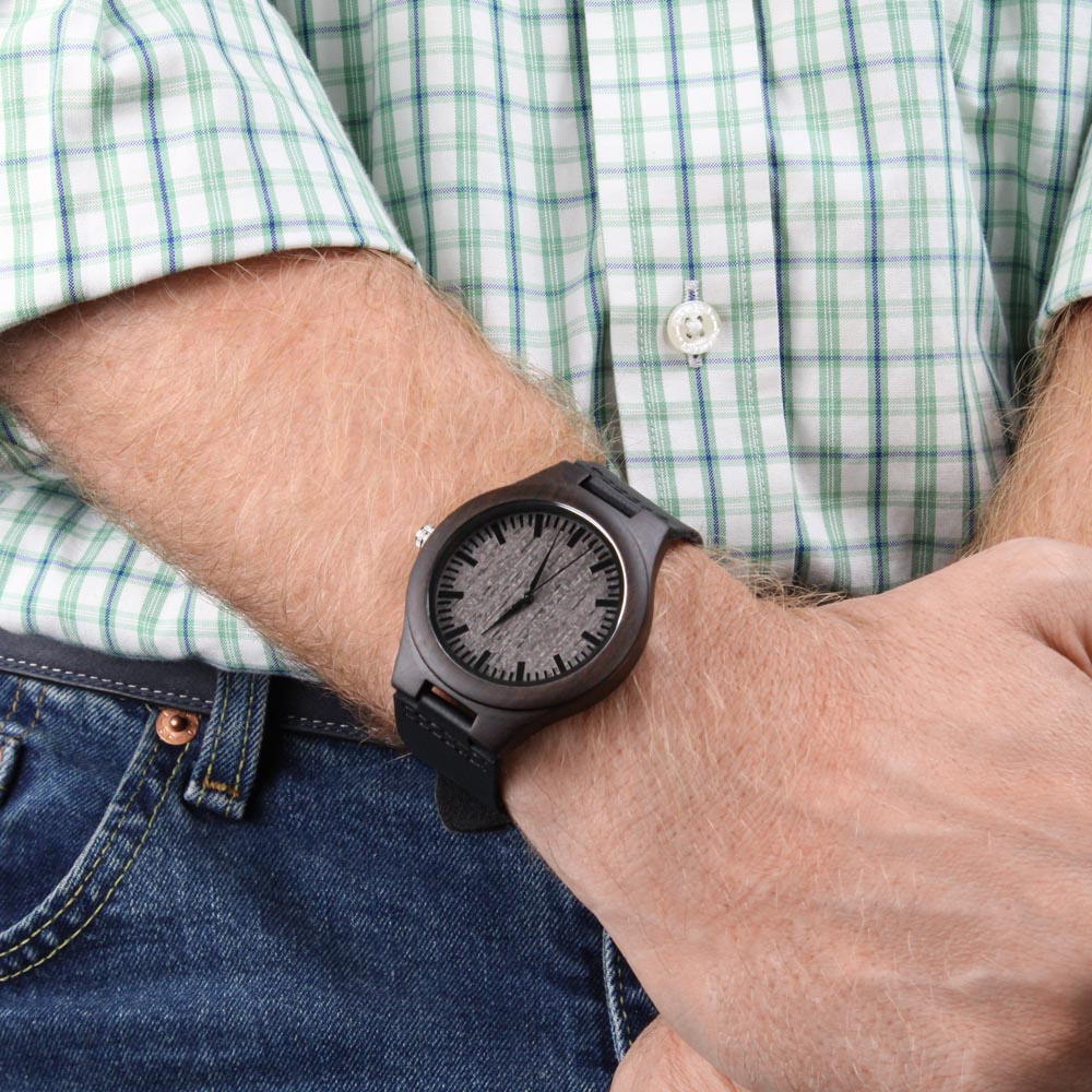 To My Dad - Premium Engraved Wood Watch - SS483RE Watches ShineOn Fulfillment