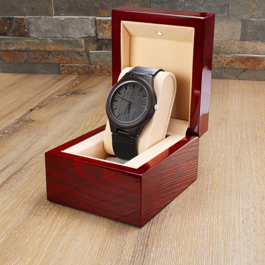 To My Brother - Premium Engraved Wood Watch - SSBW3 Watches ShineOn Fulfillment