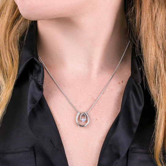 To My Wife – Christmas Alluring Beauty Dancing Stone Necklace