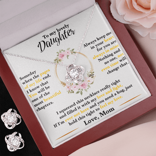 To My Lovely Daughter - Necklace & Earrings - Beautiful Gift Set - SSD35 Jewelry ShineOn Fulfillment