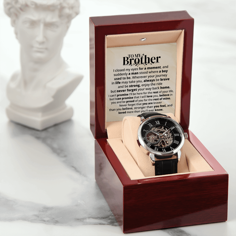 To My Brother | Rest Of Mine | Personalized Watch - SSB1V1 Jewelry ShineOn Fulfillment