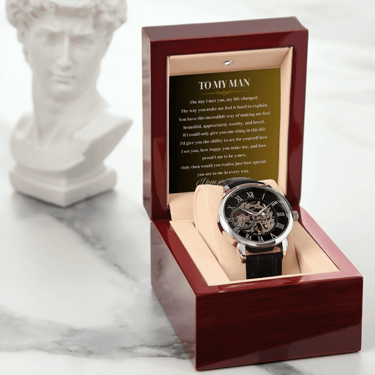 To My Man | Forever Yours | Personalized Watch - SSMW2 Jewelry ShineOn Fulfillment