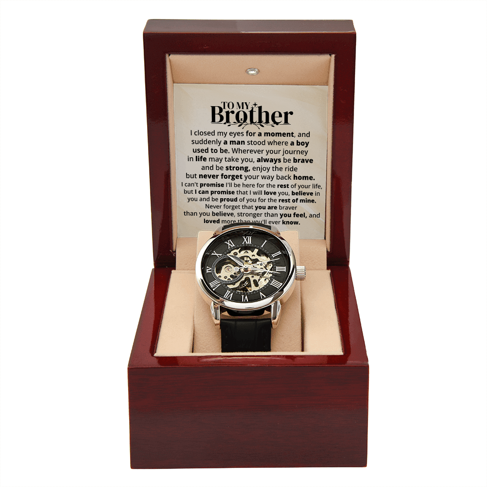 To My Brother | Rest Of Mine | Personalized Watch - SSB1V1 Jewelry ShineOn Fulfillment