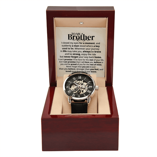 To My Brother | Rest Of Mine | Personalized Watch - SSB1V1 Jewelry ShineOn Fulfillment