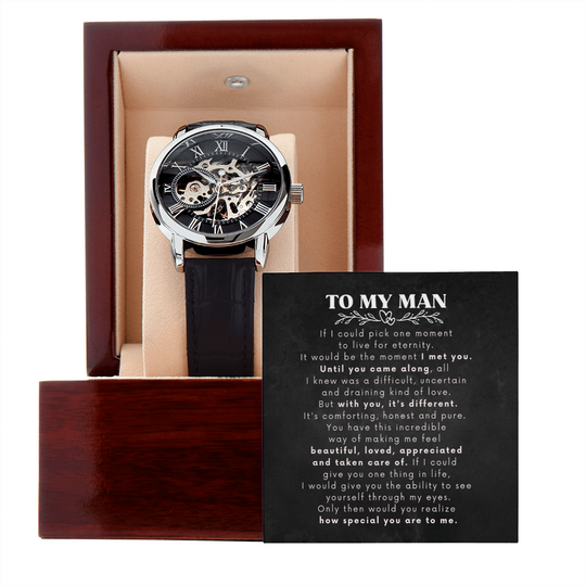 To My Man | I Met You | Personalized Watch - SSTMW5 Jewelry ShineOn Fulfillment