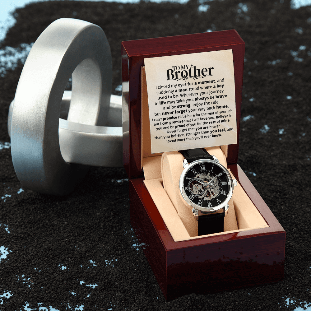 To My Brother | Rest Of Mine | Personalized Watch - SSB1V1 Jewelry ShineOn Fulfillment