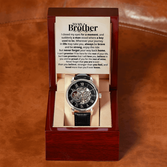 To My Brother | Rest Of Mine | Personalized Watch - SSB1V1 Jewelry ShineOn Fulfillment