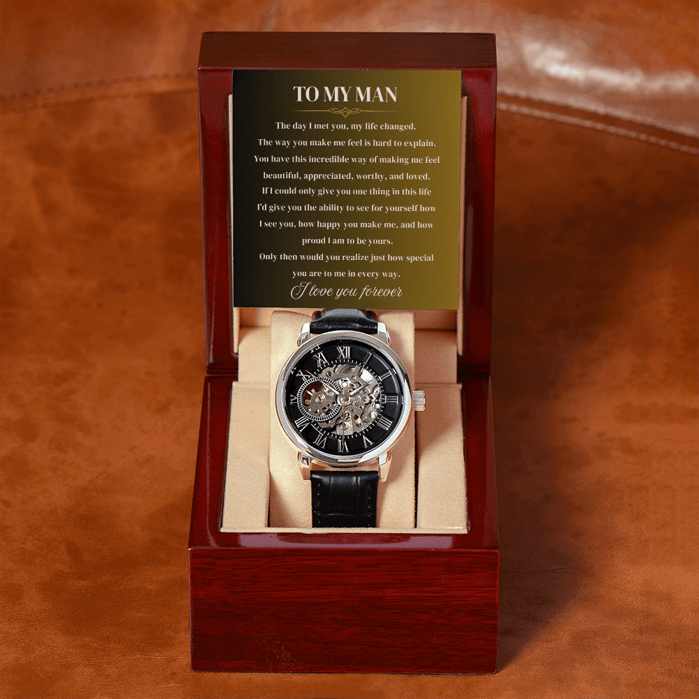 To My Man | Forever Yours | Personalized Watch - SSMW2 Jewelry ShineOn Fulfillment