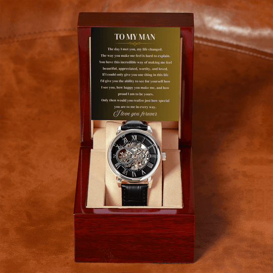To My Man | Forever Yours | Personalized Watch - SSMW2 Jewelry ShineOn Fulfillment