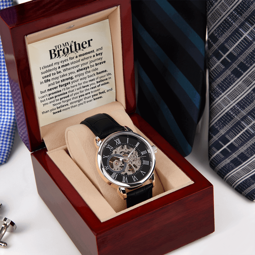 To My Brother | Rest Of Mine | Personalized Watch - SSB1V1 Jewelry ShineOn Fulfillment