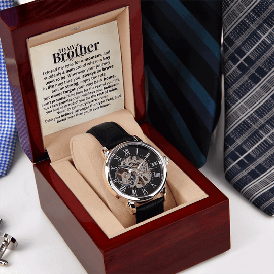 To My Brother | Rest Of Mine | Personalized Watch - SSB1V1 Jewelry ShineOn Fulfillment