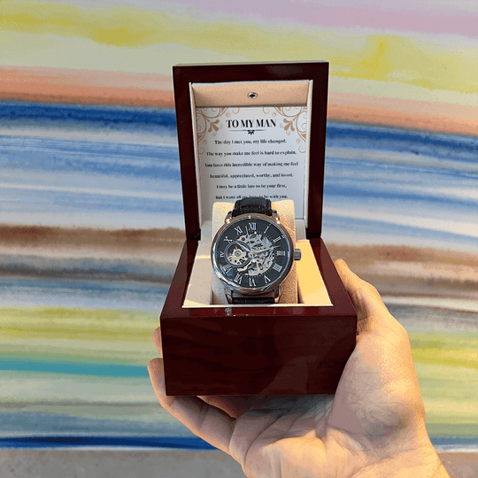To My Man | I Love You | Personalized Watch - SSMW3 Jewelry ShineOn Fulfillment