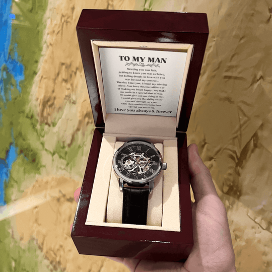 To My Man - I Love You Always & Forever - Luxury Watch - SSTMM4V1 Jewelry ShineOn Fulfillment