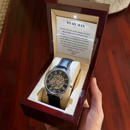 To My Man | Forever Yours | Personalized Watch - SSMW1 Jewelry ShineOn Fulfillment