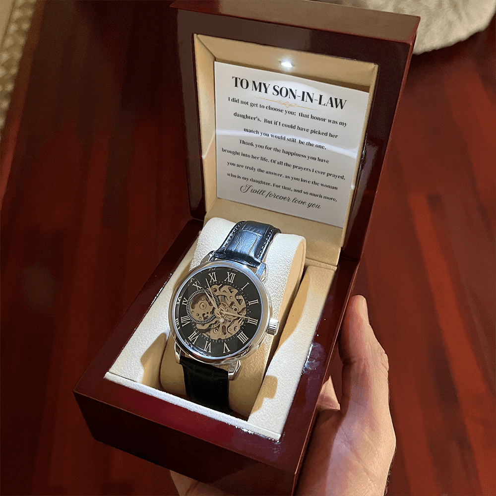 To My Son In Law | Before I Thank You | Personalized Watch - SSIL1 Jewelry ShineOn Fulfillment