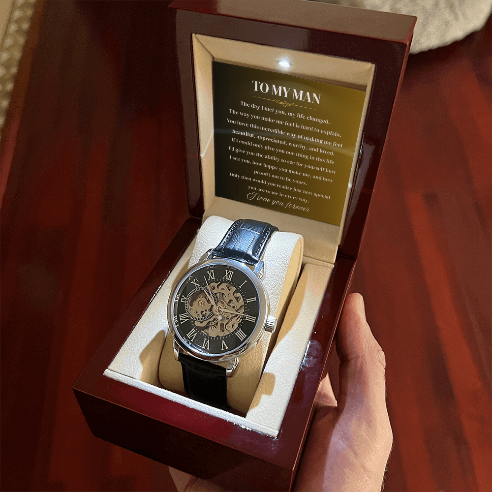 To My Man | Forever Yours | Personalized Watch - SSMW2 Jewelry ShineOn Fulfillment