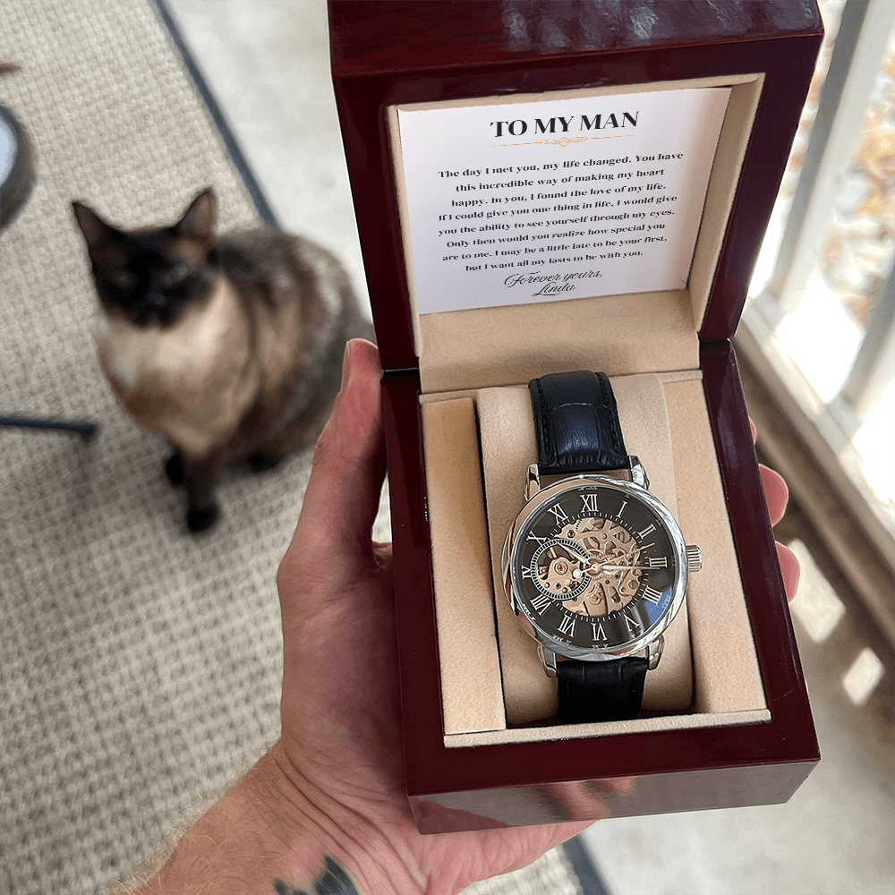 To My Man | Forever Yours | Personalized Watch - SSMW1 Jewelry ShineOn Fulfillment