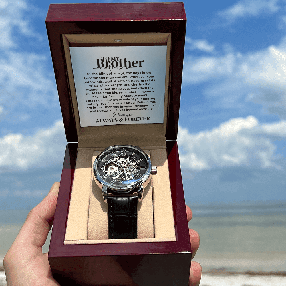 To My Brother | Forever & Always | Personalized Watch - SSBWV3 Jewelry ShineOn Fulfillment