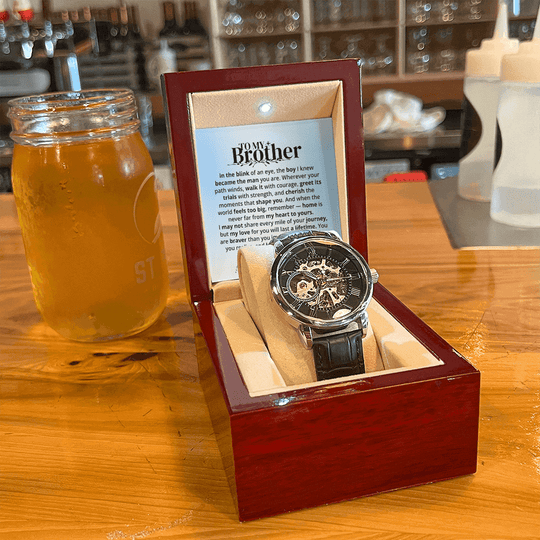 To My Brother | Forever & Always | Personalized Watch - SSBWV3 Jewelry ShineOn Fulfillment