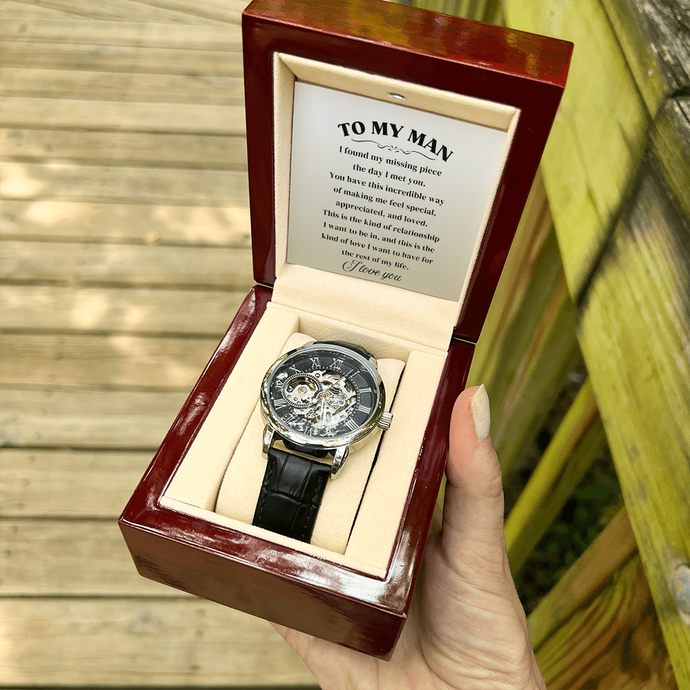 To My Man | I Love You | Personalized Watch - SSTMMW8 Jewelry ShineOn Fulfillment