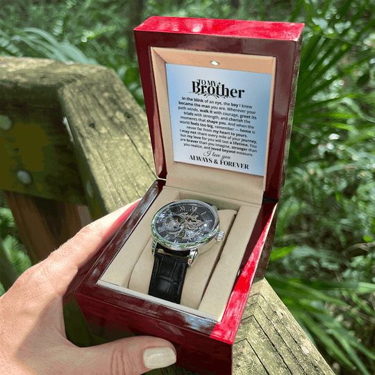 To My Brother | Forever & Always | Personalized Watch - SSBWV3 Jewelry ShineOn Fulfillment