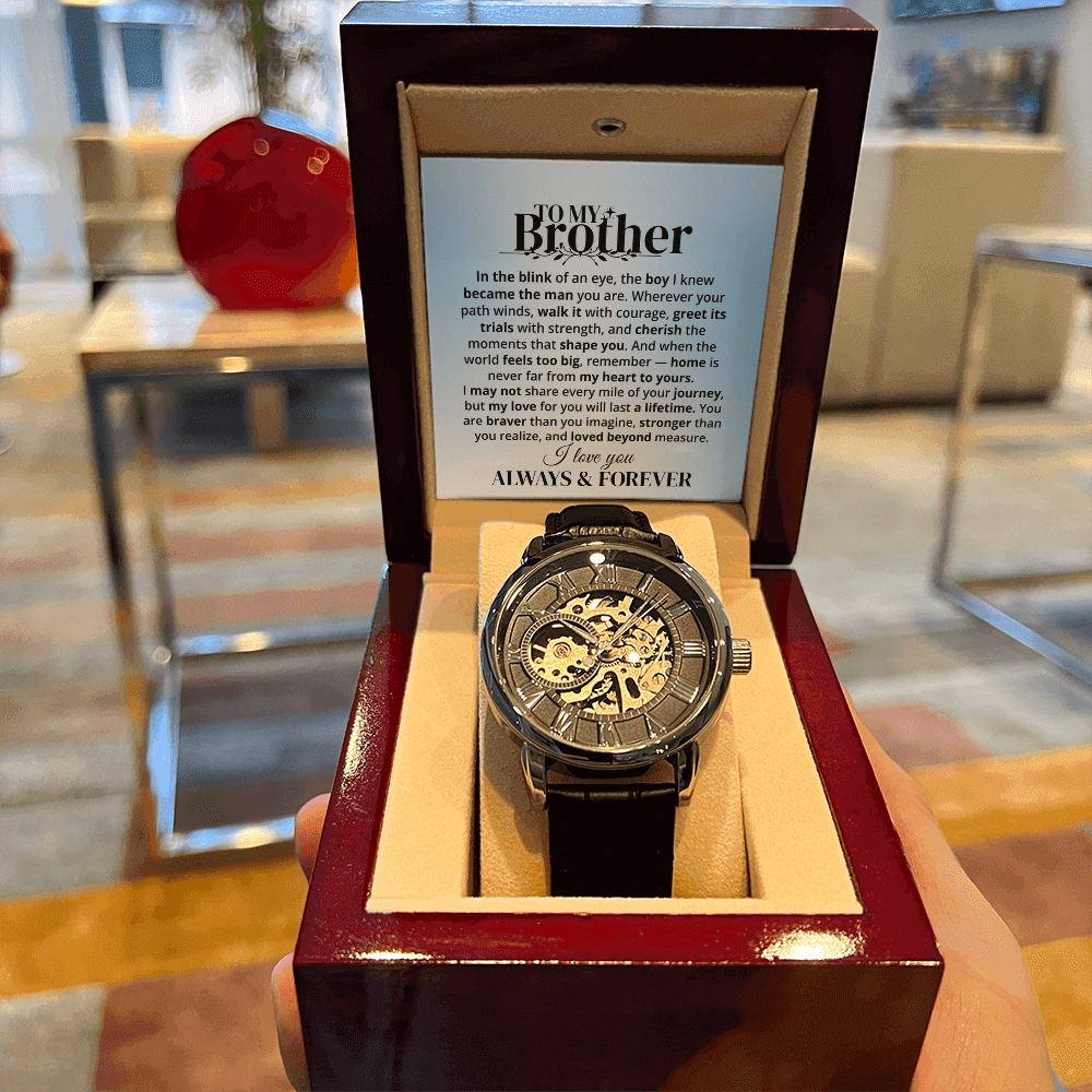 To My Brother | Forever & Always | Personalized Watch - SSBWV3 Jewelry ShineOn Fulfillment