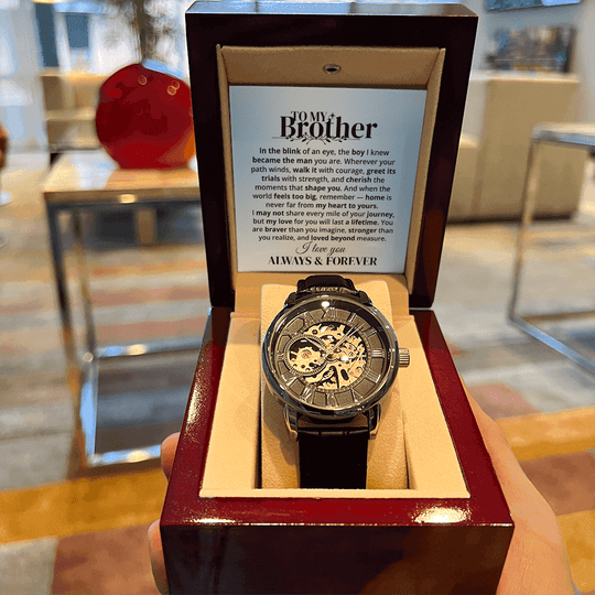 To My Brother | Forever & Always | Personalized Watch - SSBWV3 Jewelry ShineOn Fulfillment