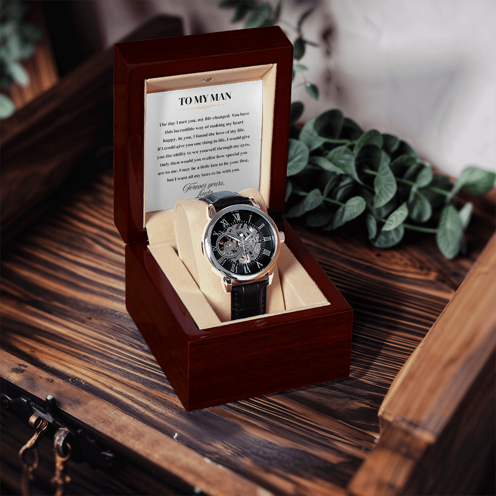 To My Man | Forever Yours | Personalized Watch - SSMW1 Jewelry ShineOn Fulfillment