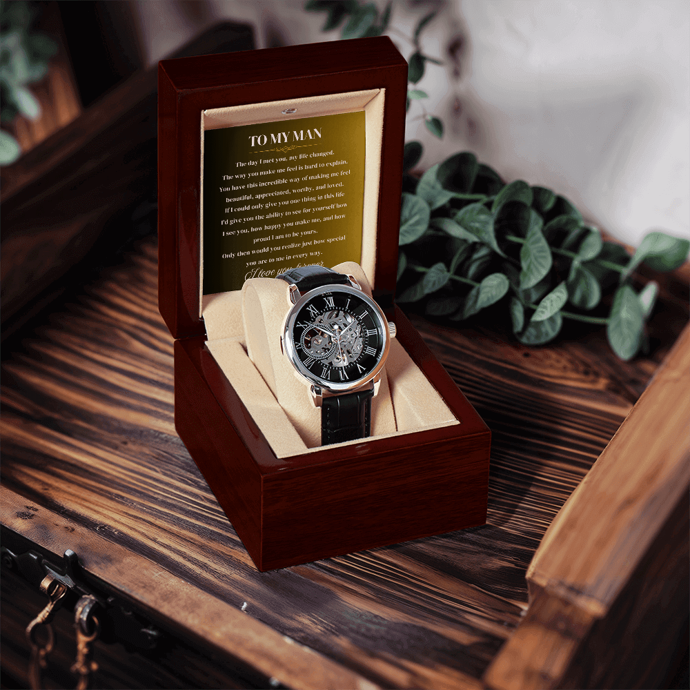 To My Man | Forever Yours | Personalized Watch - SSMW2 Jewelry ShineOn Fulfillment