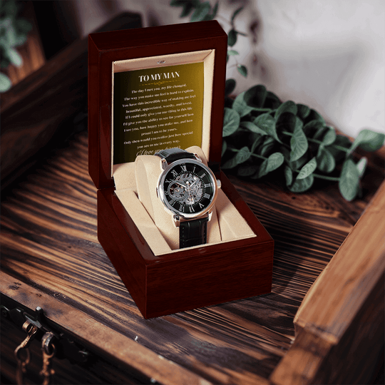 To My Man | Forever Yours | Personalized Watch - SSMW2 Jewelry ShineOn Fulfillment