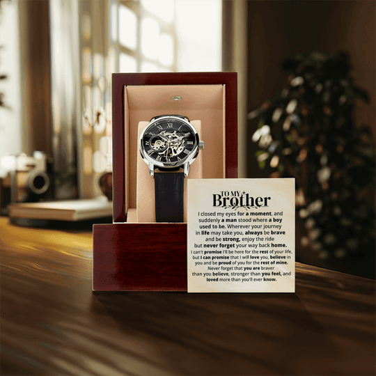 To My Brother | Rest Of Mine | Personalized Watch - SSB1V1 Jewelry ShineOn Fulfillment