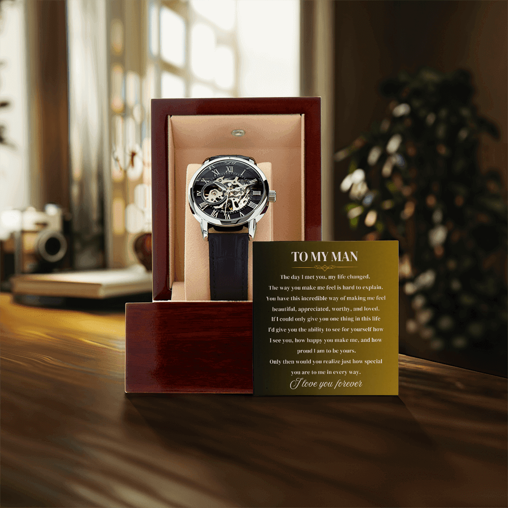 To My Man | Forever Yours | Personalized Watch - SSMW2 Jewelry ShineOn Fulfillment