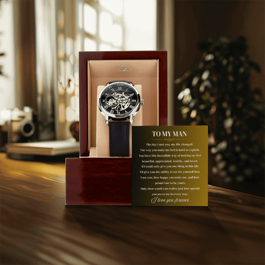 To My Man | Forever Yours | Personalized Watch - SSMW2 Jewelry ShineOn Fulfillment