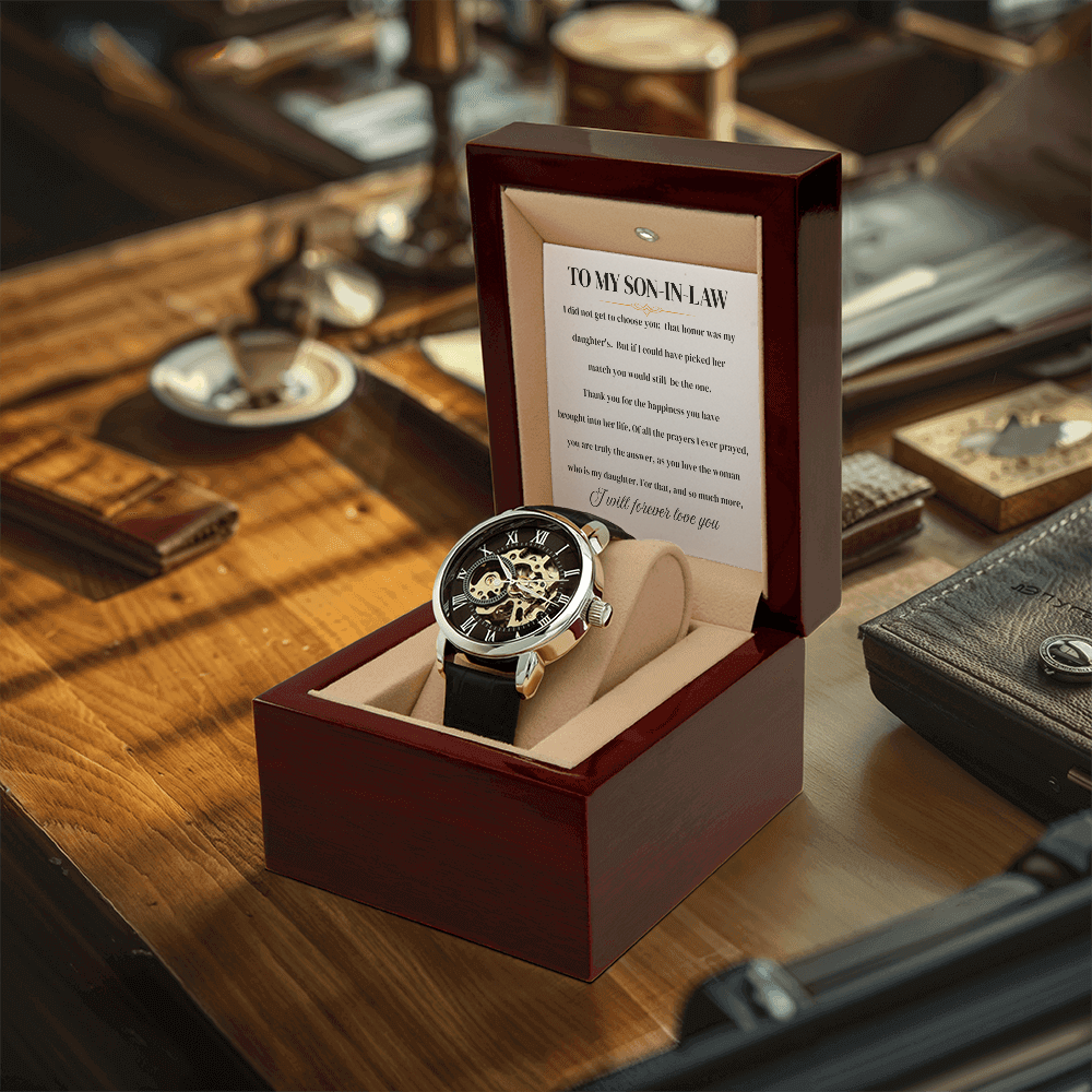 To My Son In Law | Before I Thank You | Personalized Watch - SSIL1 Jewelry ShineOn Fulfillment