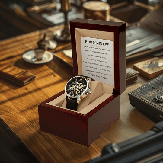 To My Son In Law | Before I Thank You | Personalized Watch - SSIL1 Jewelry ShineOn Fulfillment