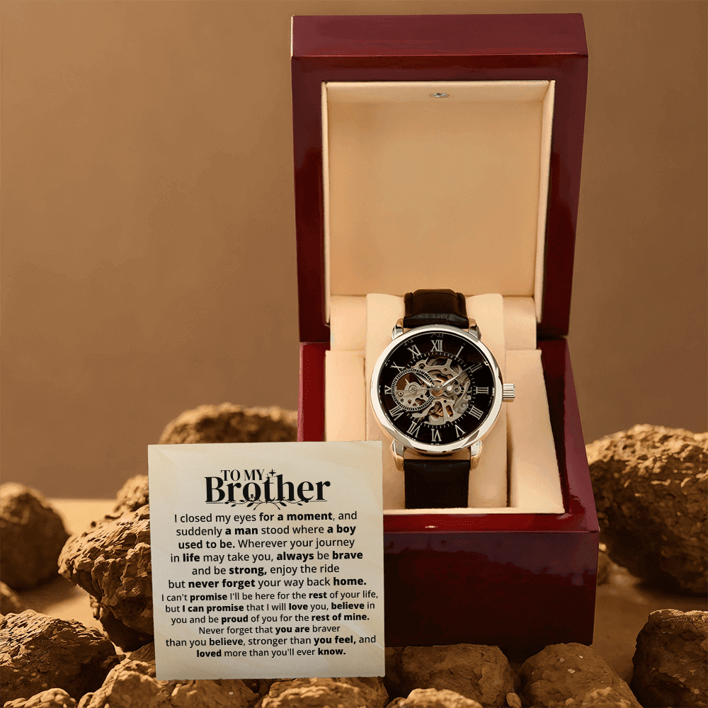 To My Brother | Rest Of Mine | Personalized Watch - SSB1V1 Jewelry ShineOn Fulfillment
