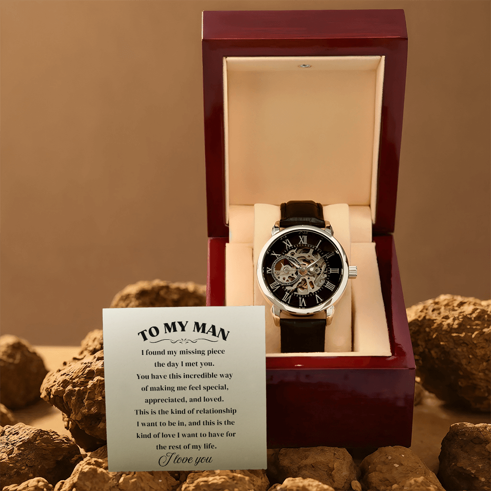 To My Man | I Love You | Personalized Watch - SSTMMW8 Jewelry ShineOn Fulfillment