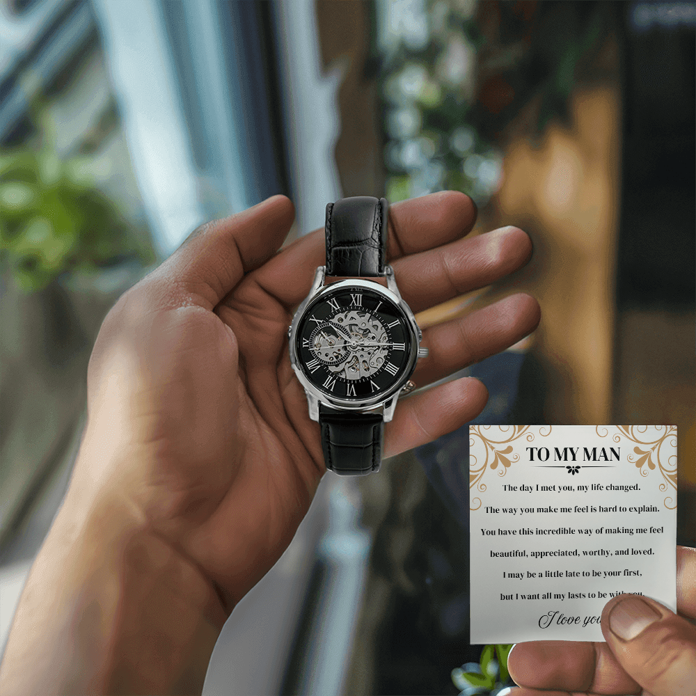 To My Man | I Love You | Personalized Watch - SSMW3 Jewelry ShineOn Fulfillment