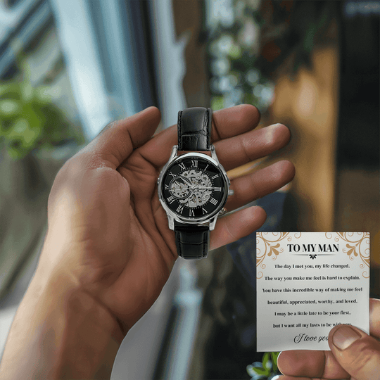 To My Man | I Love You | Personalized Watch - SSMW3 Jewelry ShineOn Fulfillment
